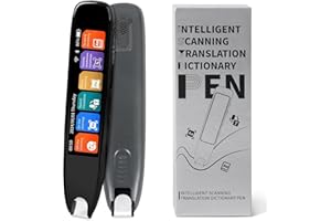 ConBlom Scan Reader Pen, 142 Language Translator Device, Smart Digital Reading Pen for Dyslexia, Elderly, Kids, Students, Supports Voice, Scan, Text to Speech (Black)
