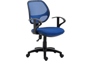 ‎IDIMEX IDIMEX Kinderdrehstuhl COOL höhenverstellbar & Schwenkfunktion Blau mit bequemen Armlehnen und Wippmechanik [max. Belastbarkeit 100 kg]