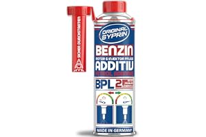 SYPRIN Bensintillsats 250 ml – för bättre motoreffekt och avgasvärden – tillsats mot förkoksning på ventiler och injektionsmunstycken