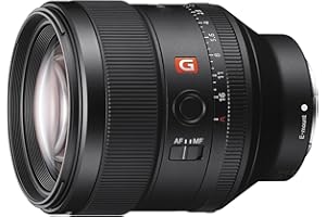 Sony SEL85F14GM – 85mm F1.4 G Master Porträt-Objektiv für Vollformat & APS-C (lichtstarke Premium-Festbrennweite, E-Mount, ideal für Porträts, kompatibel mit A7-Serie, ZV-E10, A6400, A6700)