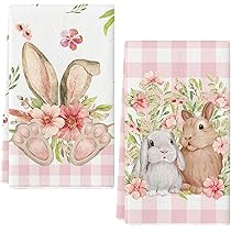 2 Strofinacci Cucina Microfibra | Motivi Primavera 40x60 Cm | Super Assorbenti (Rosa) - Foto 5