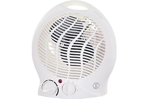 REQUISITE NEEDS Electric Fan Heater Powerful 2KW with 2 Heat settings & Cool Function Upright Electric Quiet Space Heater for Home with Variable Thermostat | Low Energy Usage |Perfect Room Heater