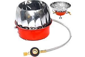 QENETY Mini Camping Gas Stove Portable (Lotus Furnace)