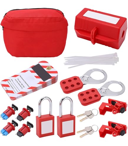 Blocage étiquettes électriques 30 Pièces Kits D'étiquettes De Verrouillage électrique, Industriel Tags Sécurité Industrielle PVC