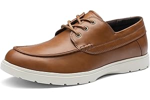 Bruno Marc Men's Dress Casual Leather Loafers for Men Lace Up Comfort Shoes Walking Flats