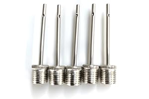 Lionstrike Football Pump Needle | Stainless Steel Ball Inflator Adaptor With Side Holes For Inflating Sports Balls including Football, Basketball, Soccer, Rugby, Netball, Volleyball, Handball