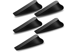 SUMAS 5 Pack Rubber Door Stop | Durable, Non-Slip, Anti-Skid Door Stops Wedges | Door Stoppers for Bottom of Door | Heavy Duty Premium Door Wedge Stopper for All Types Floors Indoor Outdoor