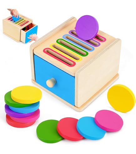Zibby Montessori-Spielzeug Ab 1 Jahr – Holz-Stapelspiel 2-in-1. Fördert Motorik & Kreativität. Perfektes Geschenk!