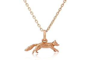 Gemma J Rose Gold Vermeil British Fox Pendant/Necklace – from the Country Collection