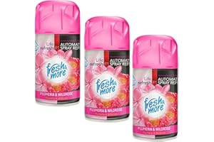 Fresh & More Lufterfrischer Nachfüller (3er Pack) 250ml, Plumeria&Wildrose