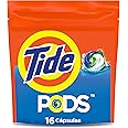 Tide PODS Original Scent HE Turbo Liquid Detergent Pacs, 16 count