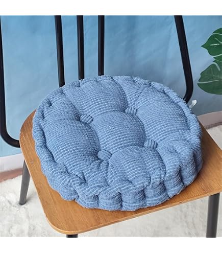 Housse De Chaise Ronde Antidérapante - Imperméable PU - Pour Tabouret 30-50 Cm - Blanc - Facile à Nettoyer