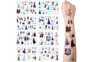 PHILOCTES Tatouage Enfant, Tatouage Ephemere Enfant, 8 Feuilles Mixte Tatouage Temporaire Garcon Fille, Fournitures de Fête D'Anniversaire Autocollants de Tatouage pour Enfants