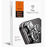URUCHI Kamera Lens Koruyucu, Safir Cam, Al&uuml;minyum Alaşım &Ccedil;er&ccedil;eve, Kolay Kurulum, HD Kalite, G&uuml;&ccedil;l&uuml; Yapışma, &Ccedil;ubuk S&ouml;kme Aparat