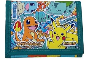 CYPBRANDS CyP Brands-Pokémon, plånbok, plånbok, urban färger, flerfärgad, pikachu, Squirtle, Charmander, Bulbasaur, Officiell