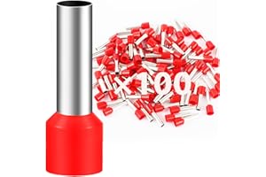 DAWENUR 100 puntali da 10,0 mm² lunghi 18 mm, terminali a crimpare terminali per fili (10 mm² x 18 mm)