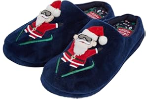 Tokyo Laundry Chaussons mules de Noël fantaisie pour homme Merry Christmas