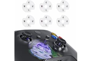 eXtremeRate 6Pcs D-Pad Button Metal Patch Pad für Xbox One, für Xbox One S/X & für Xbox One Elite V1/V2 Controller,Steuerkreuz leitfähige Folie Metall Patch Pad Sticker für Xbox Series X/S Controller