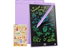 Genialba 10 inch LCD Writing Tablet Colorful Screen Drawing Board Toddler Toys Learning Educational Toys Gifts for Birthday for 2 3 4 5 6 Year Old Boys Girls (Purple)