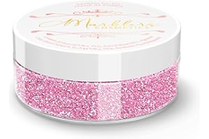 MARBLERS Cosmetic Grade Fine Twinkle Glitter [Flamingo] 0.18oz (5g) | Non-Toxic | Vegan | Cruelty-Free | Eyeshadow, Nail Polish, Nail Art | Festival, Rave & Party Makeup | Body & Face