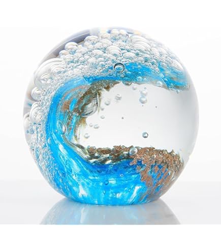 Fermacarte A Cupola In Cristallo LWAY 80mm | Design Emisferico, Base Antiscivolo | Decorazione Ufficio - Foto 2