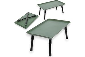 LIDSTERS FISHING SUPPLIES AP Table de bivouac pour pêche à la carpe en polypropylène avec pieds en aluminium