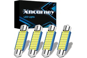 XNOURNEY 578 Lampadina a festone LED, 42 mm 41 mm 1,65 pollici Festone DE3425 DE3423 211-2 LED, 12V 33SMD Lampadine bianca per interni auto Cupola Mappa Luce di cortesia 212-2 Led, 4 pezzi