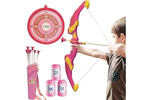WYDEXINT Bow And Arrow Archery Toy Set For Kids，Bow And Arrow Toys Set, Arco e Frecce Per Bambini, Giochi Tiro Per Bambini, Gioco Di Tiro Interno Esterno Giardino Sport