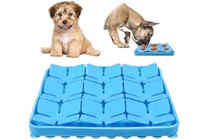 MplehDa Tapis de Chien Snuffle Mat, Silicone Tapis de Leche Chien, Tapis Léchage Chien, Gamelle d'alimentation Lente, Tapis éducateurs pour Chiens Dog Puzzle Toys Tapis de Fouille