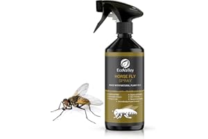 EcoValley Natural Horse Fly Repellent Spray - 500ml - Scientifically Proven Citronella Formula for Home & Stables, Effective Indoor & Outdoor Protection