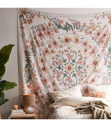 Arazzo Indiano Mandala Hippie decorazione da parete per camera dei bambini, soggiorno, camera da letto ,anche come tappetino da yoga, coperta da picnic, telo da mare 150 x 205cm, Blau und Grün