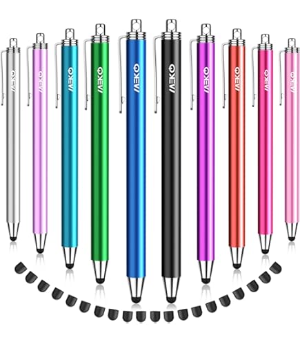 130-Pack Universal Stylus Pens For Touch Screens - 10 Colors Slim Capacitive Digital Pens