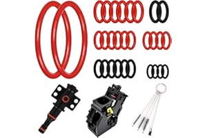 PAYFULLY Guarnizioni O-ring per Philips Saeco, 30 pezzi, anelli di tenuta per gruppo di erogazione con set di spazzole per la pulizia per valvola di supporto, valvola di scarico del vapore, valvola di