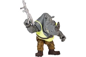 Teenage Mutant Ninja Turtles: Mutant Mayhem Rocksteady Basic Action Figure da 10,2 cm ragazzi da 4 a 7 anni e fan di TMNT