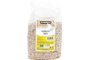 Oltresole, Sorgho Blanc Décortique Italien Biologique 1 Kg, Grain brut, Produit en Italie par l'Agriculture Biologique, Paquet Idéal pour la Famille
