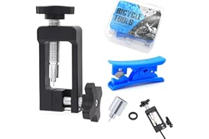AONAYO Lot de 3 outils d'insertion pour vélo, coupe-câble de frein, tuyau hydraulique, outil d'insertion d'aiguille d'huile de vélo, convient pour Shimano Olive et broche, vélo de montagne, vélo de
