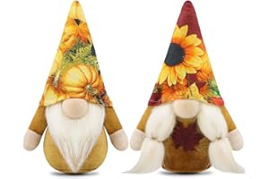 Gehydy Juego de 2 Decoración Otoño Gnomo Duende Nomo Decor para Hogar Casa