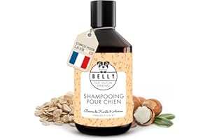 BELLY OUR MUTUAL FRIEND Belly® Shampoing Chien Anti Démangeaison -250ml- Arôme d'Avoine - pH Équilibré - Vegan - sans Silicone ni Paraben - Shampoing pour Chien Hydratant et Adoucissant au Beurre de Karité & Vanille
