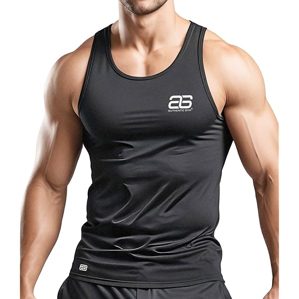 Heren katoenen tanktop, gym, spieropbouw, fitness Wit L