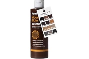 Furniture Clinic Holz-Beize und Moebel-Lasur (Dunkle Eiche). Ungiftig. Hochkonzentrierte Holzbeize. Schnelltrocknend. Beize für alle Holzarten im Innen und Außenbereich 250 ml