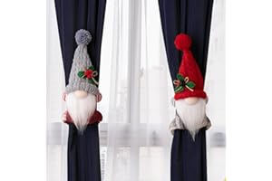 haweeli 2 Cordino fermatende, fermatenda per tende, Gnomo Natalizio Elfi per decorazioni natalizie
