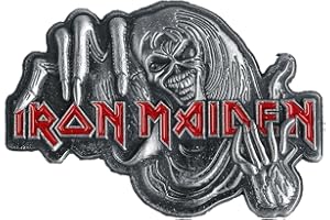 Iron Maiden Number Of The Beast Unisexe Pin's gris/rouge, Alliage Zinc,