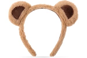 WLLHYF Animals Headband, Animal Costume Christmas Cute Animals Ear Xmas Hair Band Party Cosplay Costume Hair Hoop Accessories New Year Headwear for Kids and Adults
