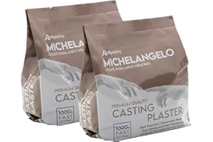Algaplay Miguel Ángel Casting Plaster 2 kg. Tixotrópico sintético y no tóxico de alta dureza y resistencia. Ideal para moldes y positivos en copia.