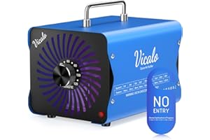 Vicalo Ozongenerator 30000mg/h, Ozongerät Industrieller O3 Ozon Luftreiniger, Ozongenerator Auto mit 120 Min Timer für 300㎡ Geruchskiller Geruchsneutralisierer für Büro/Wohnung/Rauch/Haustiergerüche