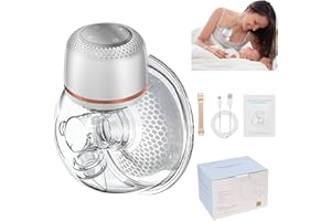 Sacaleches Electrico, Journeyside Sacaleches Manos Libres 4 Modos y 9 Niveles con 1000mAh y Pantalla LCD, Ultra Silenciosa Sacaleches, Leche a Prueba de Fugas, con Correa Hombro Ajustable