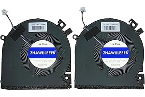ZHAWULEEFB Replacement New Laptop CPU+GPU Cooling Fan for HP Victus 15-FA 15-FB 15-fa0031dx 15-fb0028nr TPN-Q278 TPN-Q279 15-FB0028NR 0050AX 0103LA Series N17902-001 N13304-001 DFS5K22B056737 FPJY 2-Pack Fan