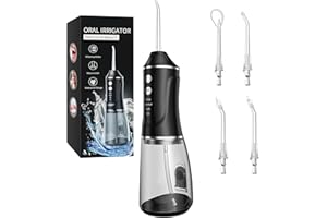 YEERAIN Munddusche Testsieger 2025 mit 380ML Wassertank, 3 Modi Water Flosser Kabellose Zahnreinigung, IPX7 Wasserdicht & USB Wiederaufladbar, Tragbare Mundduschen Waterflosser für Reisen & Hause