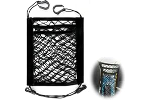 JOYECHO Barrière de Voiture pour Chien à 3 Niveaux,Universelle Filet Voiture pour Chien avec Poches de Rangement Extensibles à 3 Couches Compatible avec la Plupart des Berlines et SUV Noire