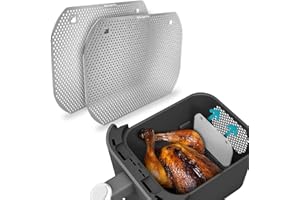 2x ZauberFry Spritzschutz, Effektiver Fettspritzschutz kompatibel mit Ninja Double Stack SL400EU Heißluftfritteuse, Zubehör, Schutz für Heizspirale und Ventilator